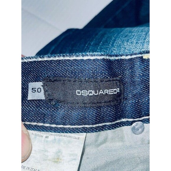Dsquared2 Jeans Mens 50 Slim Fit Button Fly Distressed Paint Italy Fits 32x32 - Picture 16 of 16